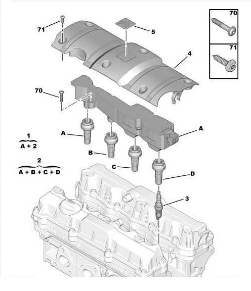 Références des pièces pour bobine de module électrique d’allumage de bougie d’allumage de moteur