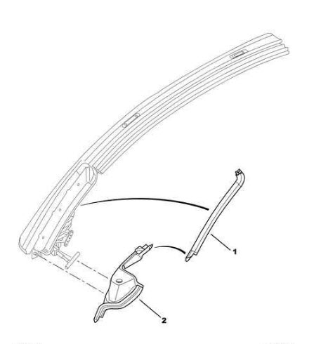 Références des pièces pour les joints des arches de toit