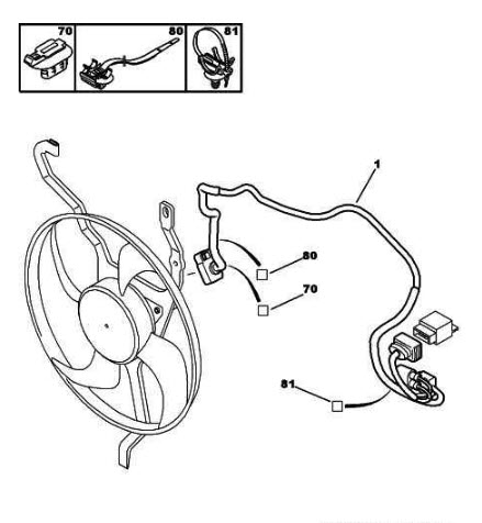 Références des pièces pour l’harnais ventilateur avant supplémentaires Can Can